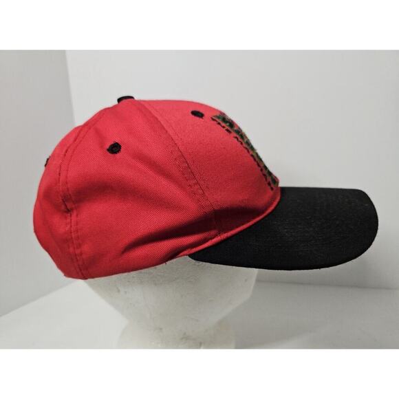 Vintage Looney Tunes Marvin Martian Snapback Hat 1997 Embroidered Red Black - Picture 3 of 8